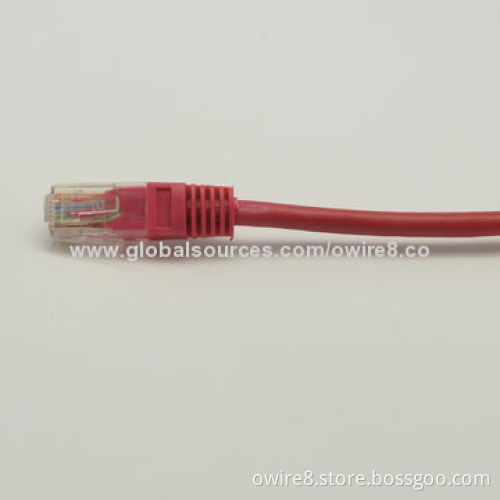 Cat5e/6 UTP/FTP/SFTP Patch Cord, cable PVC Jacket and PE Insulation